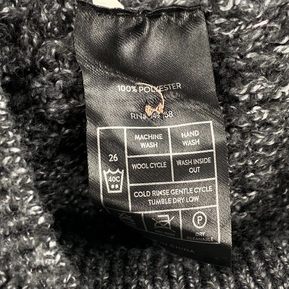 NEW Day & Age Henley Knit Sweater Mens LARGE Pullover Fisherman Waffle Knit Gray - Picture 12 of 15